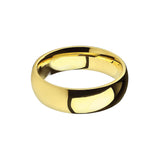 Edwin Earls Men's Gold- Plated Titanium Wedding Ring - Durable and Sophisticated Wedding Engagement Band