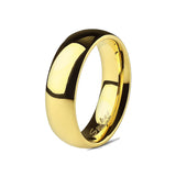 Edwin Earls Men's Gold- Plated Titanium Wedding Ring - Durable and Sophisticated Wedding Engagement Band