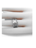 His Hers Stainless Steel Mens Titanium Wedding Ring Set