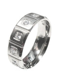 Edwin Earls Ladies 2.50ct Vintage Style Simulated Diamond Wedding Ring Set Sterling Silver Men's Titanium Wedding Ring - Edwin Earls Jewelry