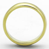 Men's Women's, Couples 14kt Yellow Gold Plated Stainless Steel Wedding Band