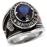 Men's United States Marines Class Style Ring in Stainless Steel Class Style Ring