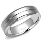 Men's Stainless Steel Brushed Finished Wedding Ring Band  Sizes 8-13